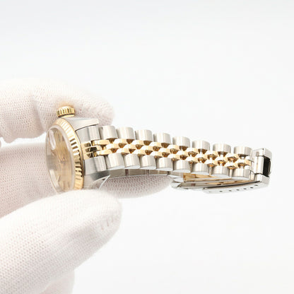 ROLEX Datejust K18 YG Champagne Watch Gold