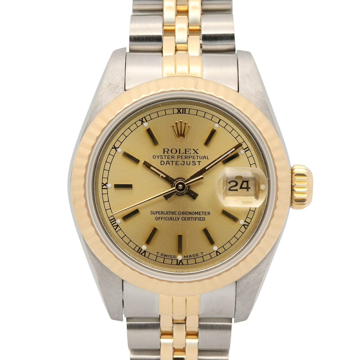 ROLEX Datejust K18 YG Champagne Watch