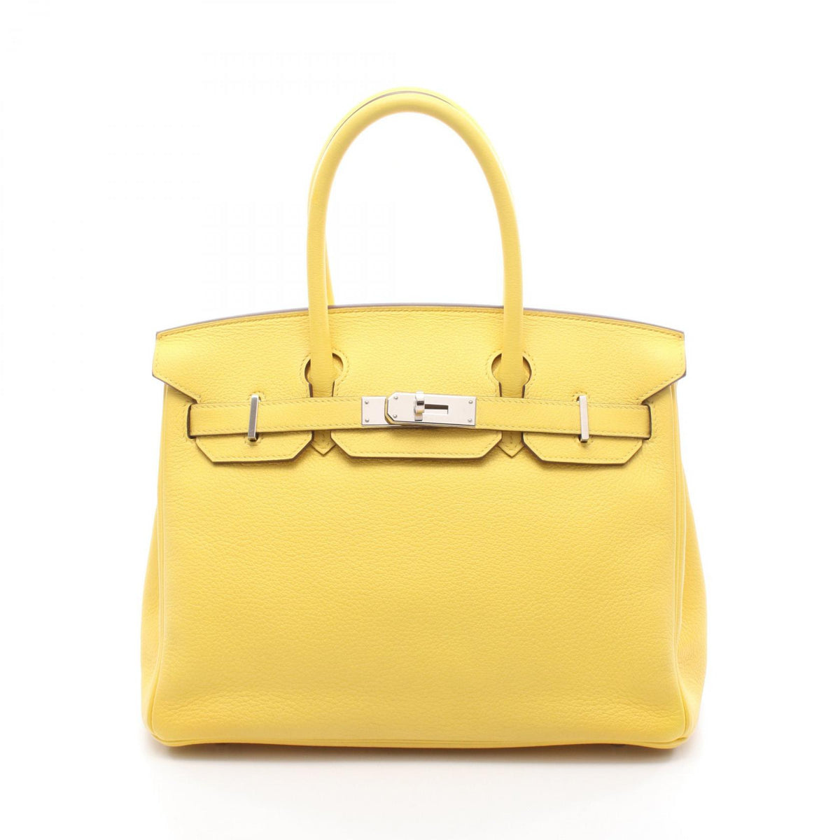 HERMES Birkin 30 Jaune Naple Handle Bag