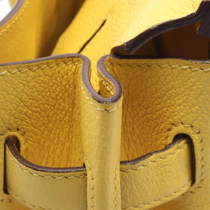HERMES Birkin 30 Jaune Naple Handle Bag