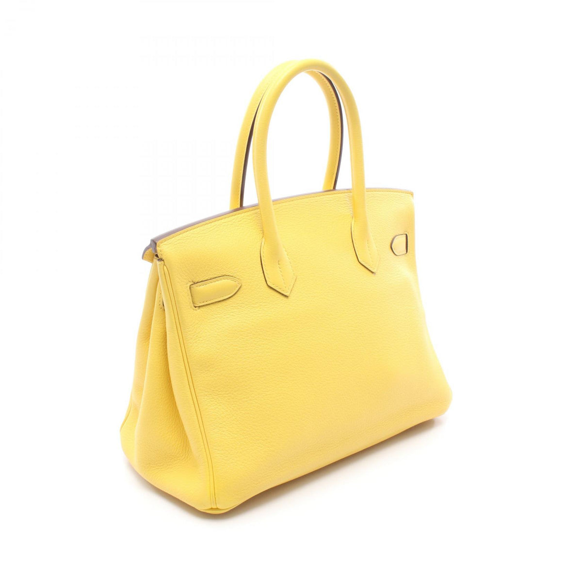 HERMES Birkin 30 Jaune Naple Handle Bag
