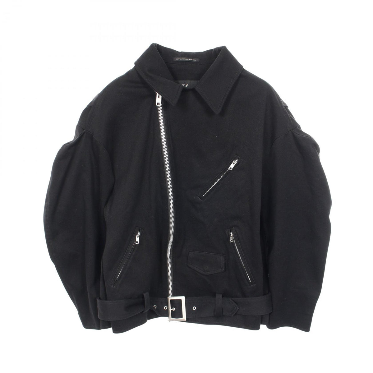 Y's Cotton Riders Jacket Black Size 1