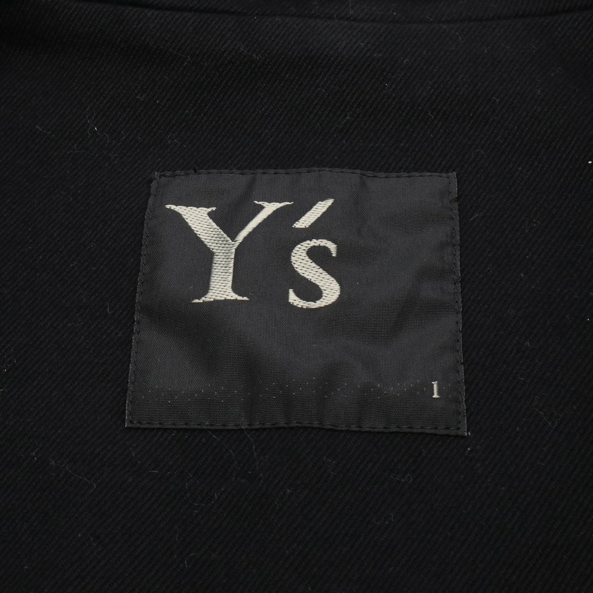 Y's Cotton Riders Jacket Black Size 1