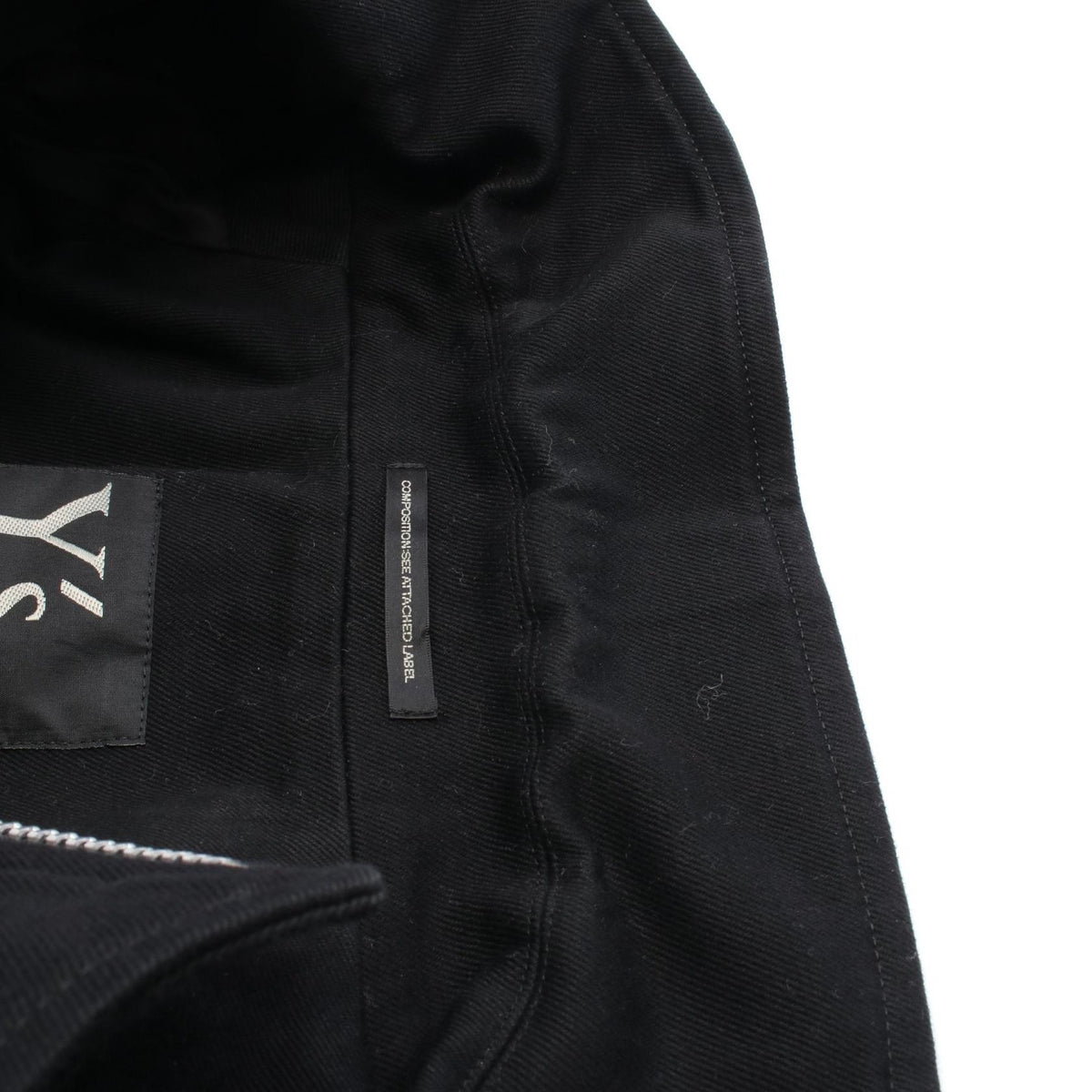 Y's Cotton Riders Jacket Black Size 1