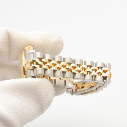 ROLEX Datejust 10-Diamond Gold Dial Watch