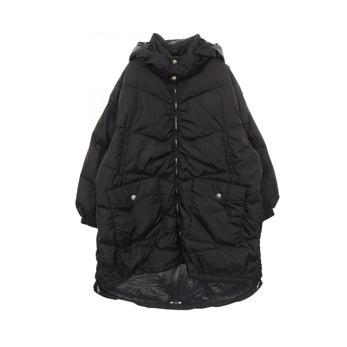 CHROME HEARTS Black Nylon Down Jacket Size M