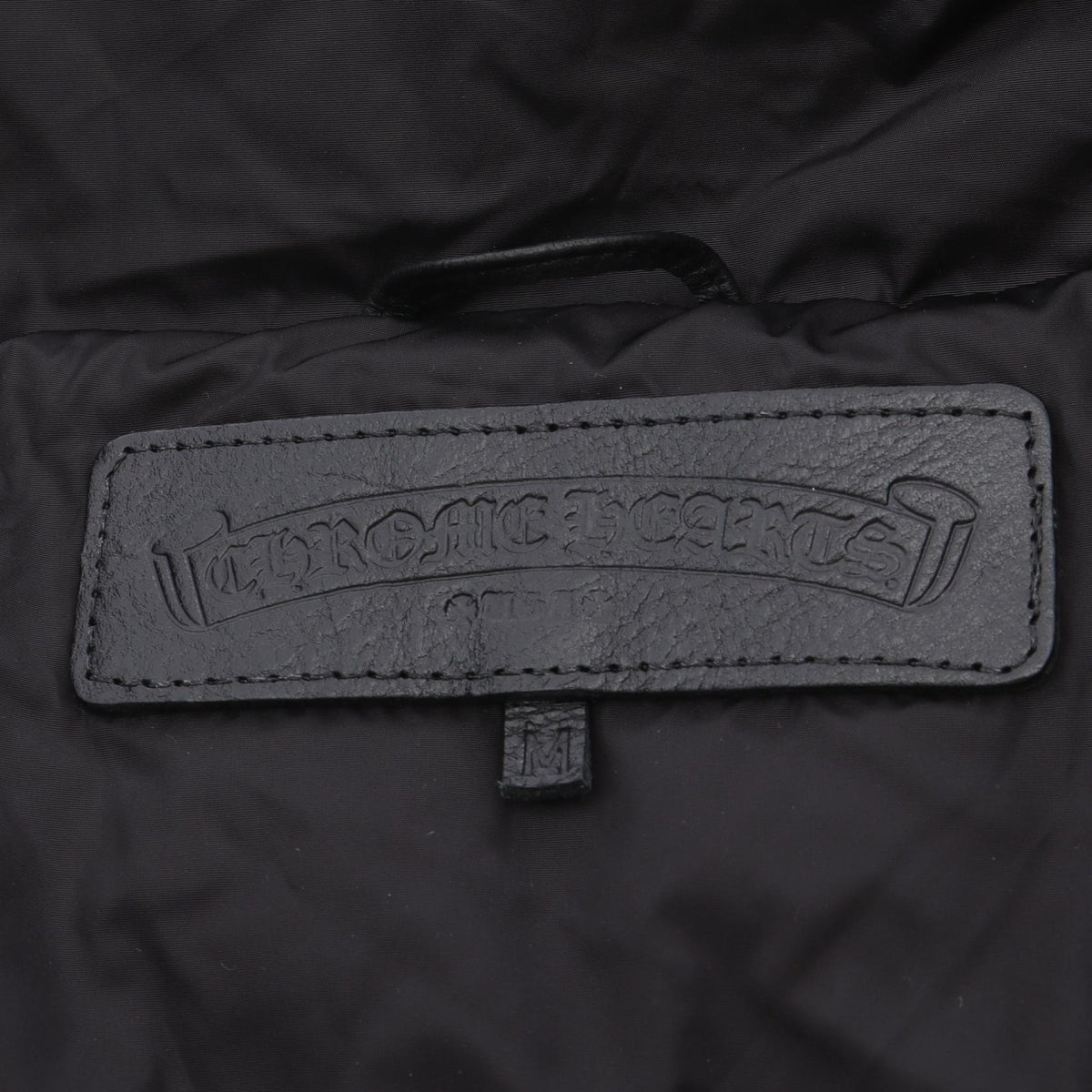 CHROME HEARTS Black Nylon Down Jacket Size M