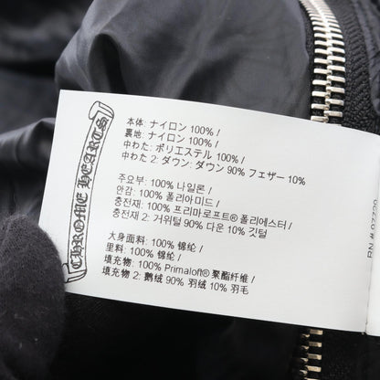 CHROME HEARTS Black Nylon Down Jacket Size M