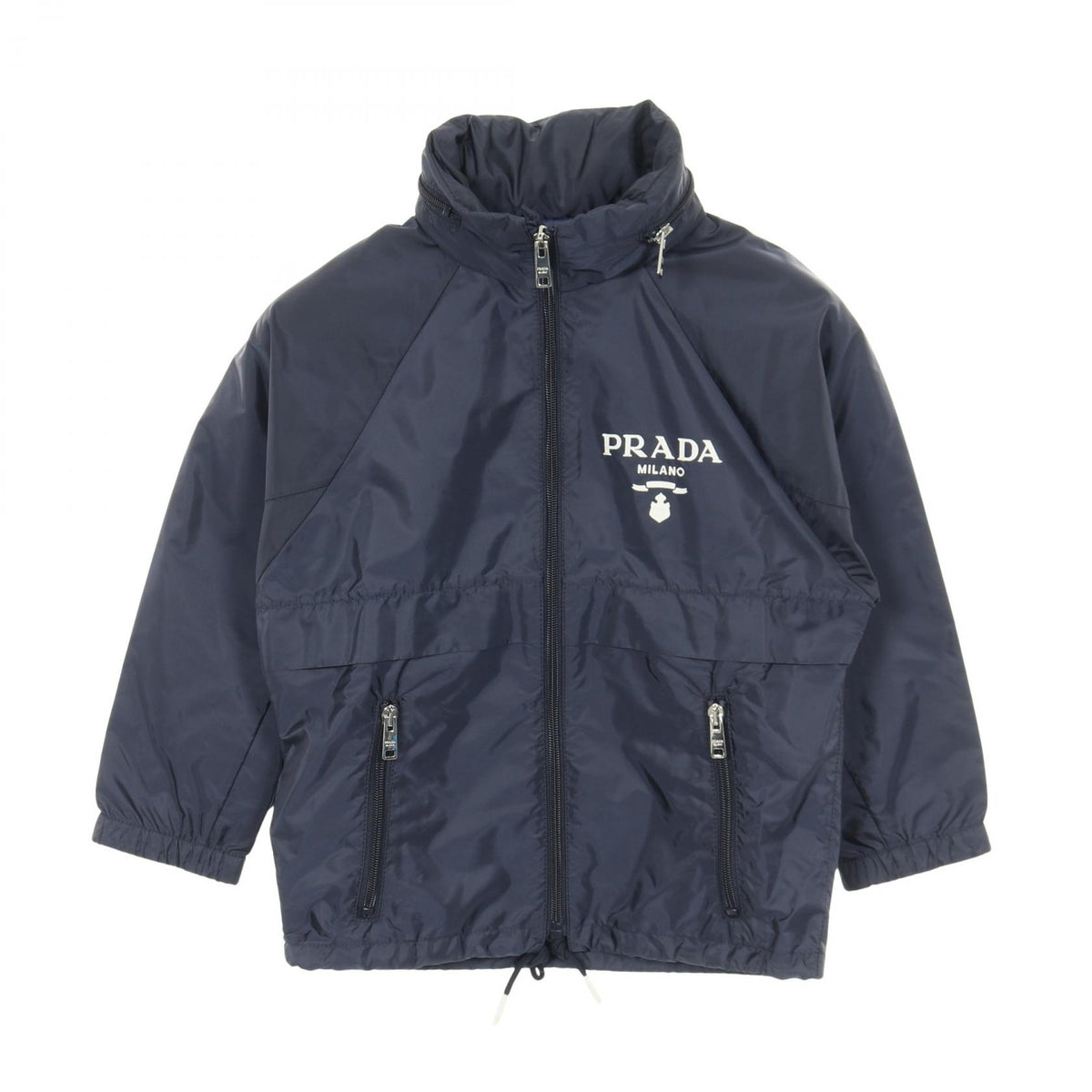 PRADA Re-Nylon Light Rain Jacket Navy Size 36