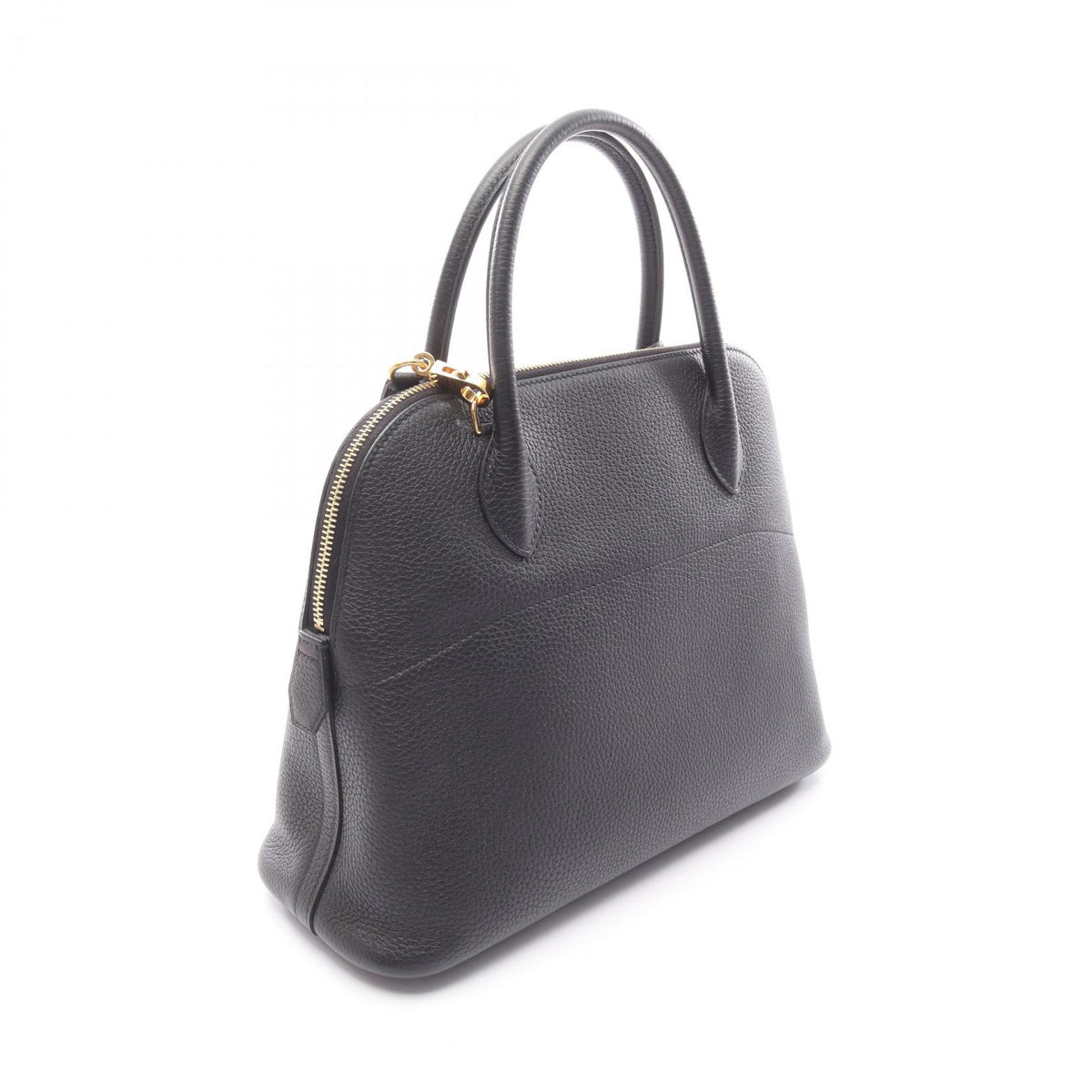 HERMES Bolide 31 Black Clemence Handbag