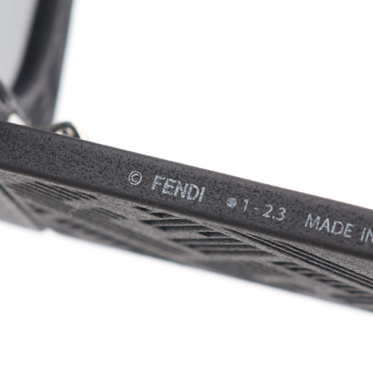 FENDI FF Pattern Plastic Sunglasses Black