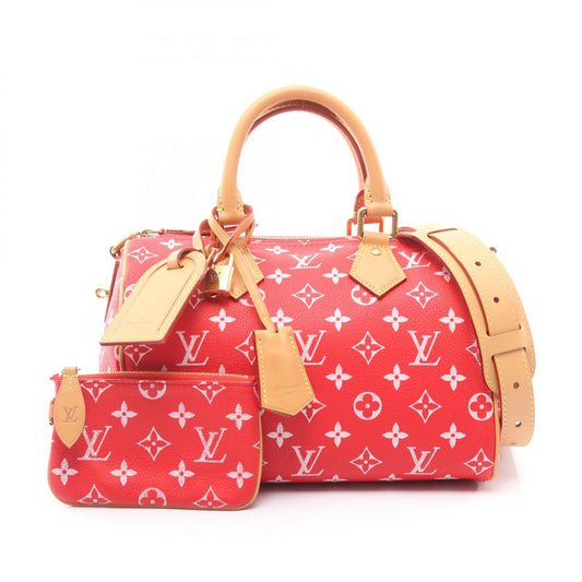 LOUIS VUITTON Speedy P9 Red PVC Handbag