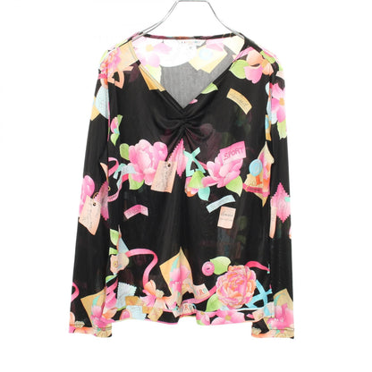 LEONARD SPORT Long Sleeve Top Black Multi Size 42