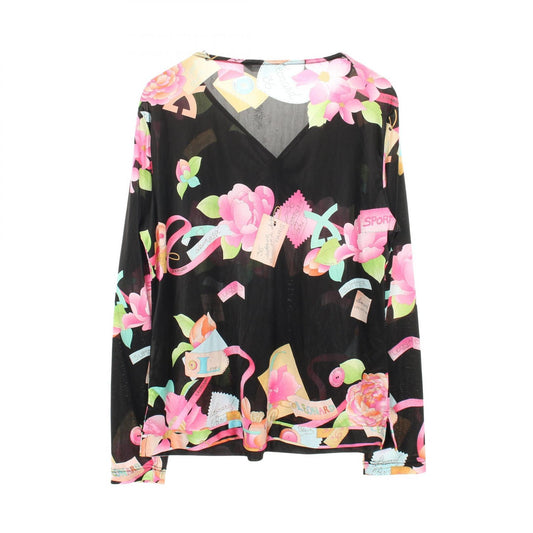 LEONARD SPORT Long Sleeve Top Black Multi Size 42
