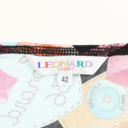 LEONARD SPORT Long Sleeve Top Black Multi Size 42