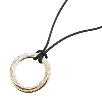 CARTIER Trinity Diamond K18 Gold Necklace