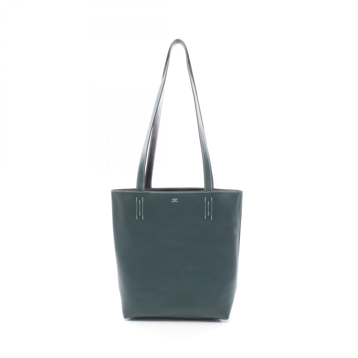 HERMES Neo Double Sens 35 Vert Tote Bag