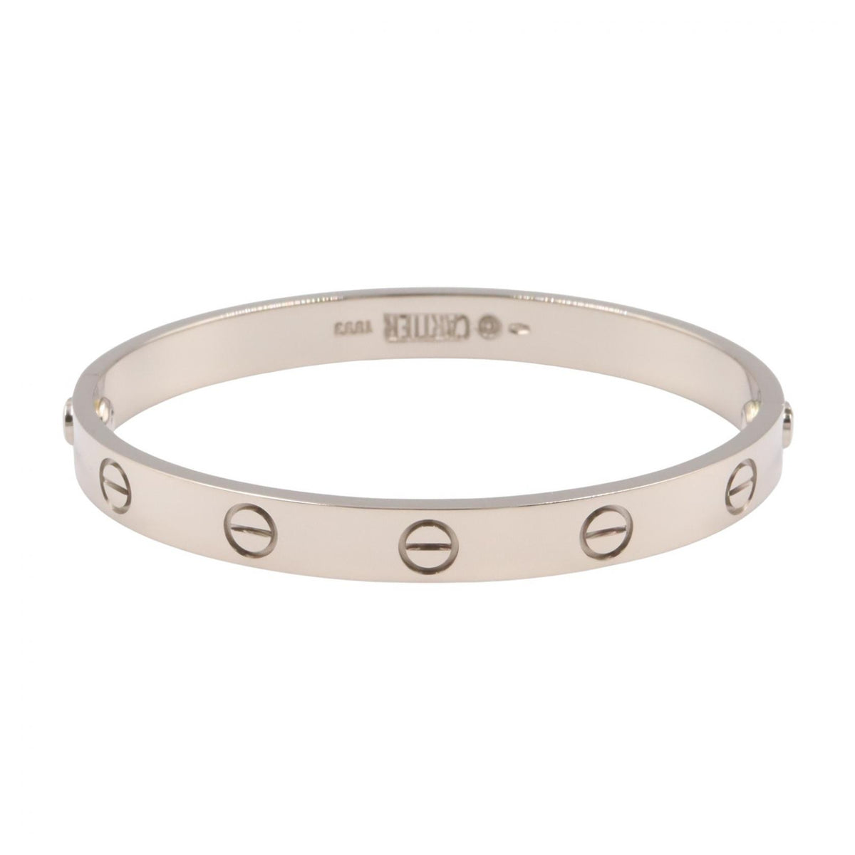 CARTIER Love Bracelet K18WG Size 16