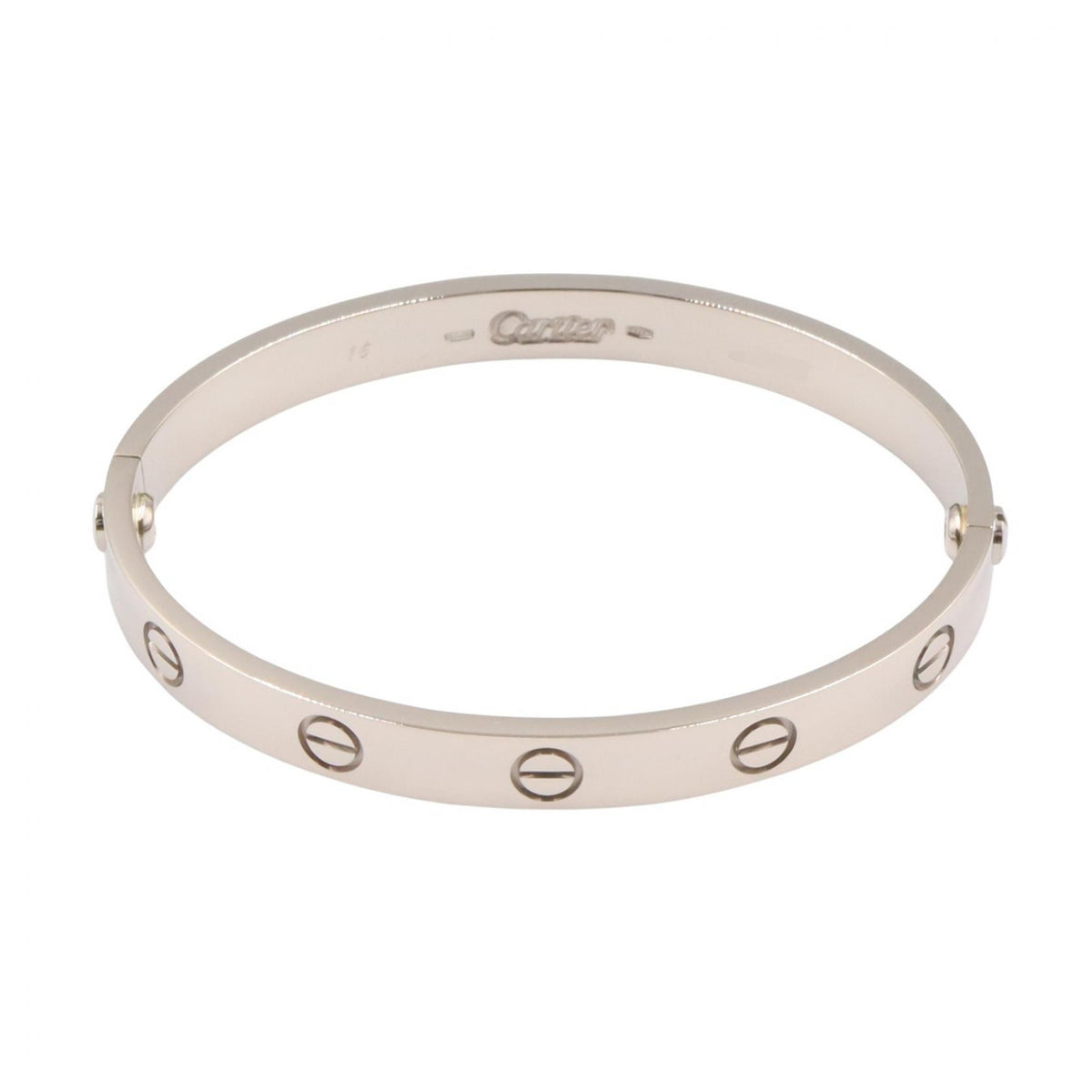 CARTIER Love Bracelet K18WG Size 16