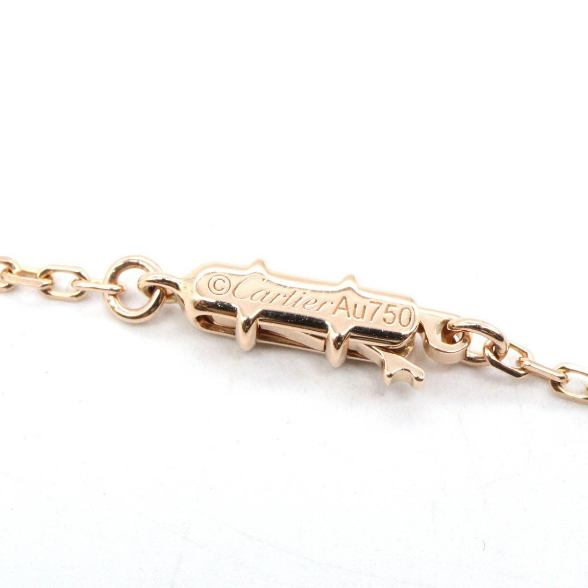 CARTIER Agrafe Diamond K18 Gold Necklace
