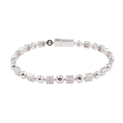 BVLGARI Lucia Diamond K18WG Bracelet