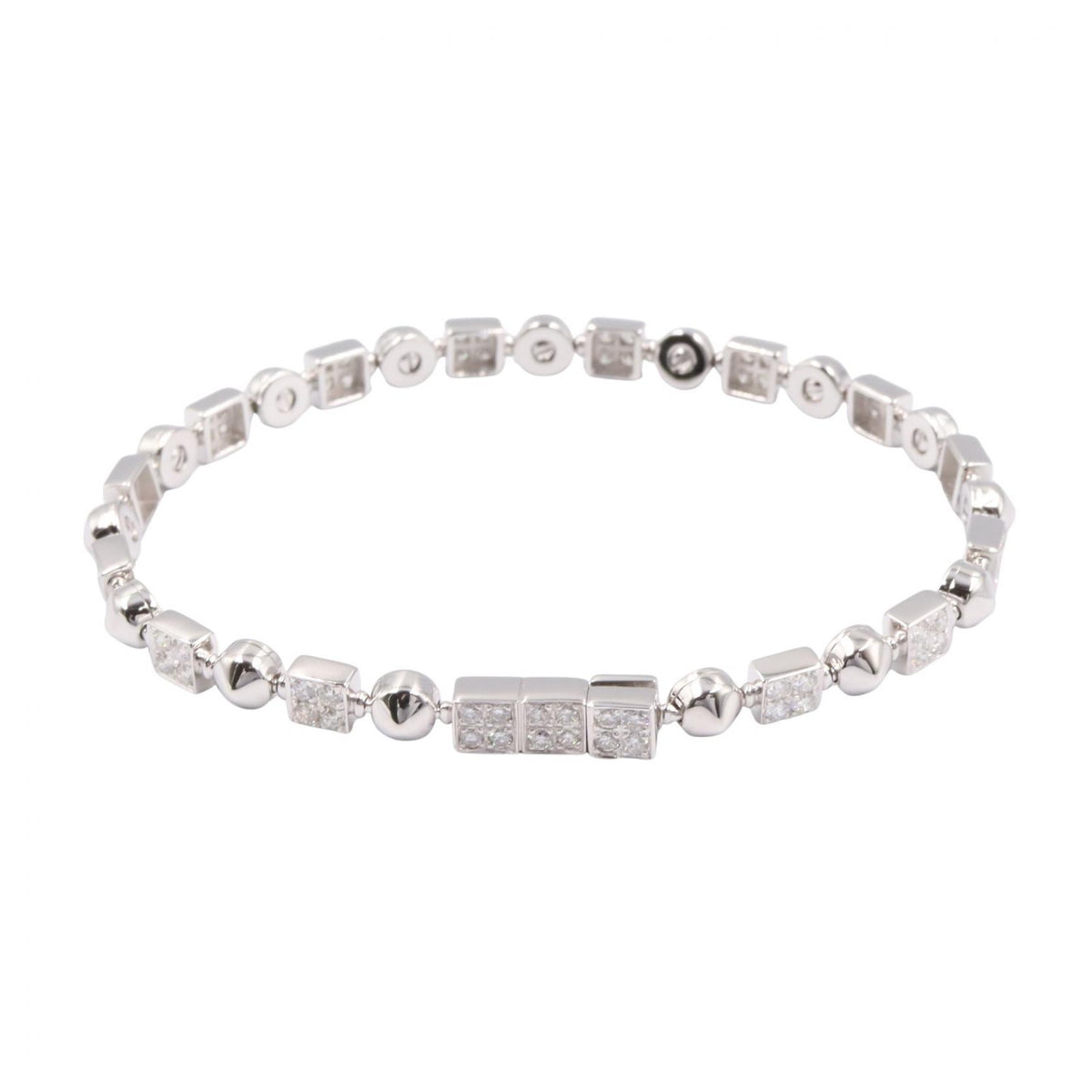 BVLGARI Lucia Diamond K18WG Bracelet