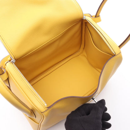 HERMES Lindy 26 Yellow Shoulder Bag
