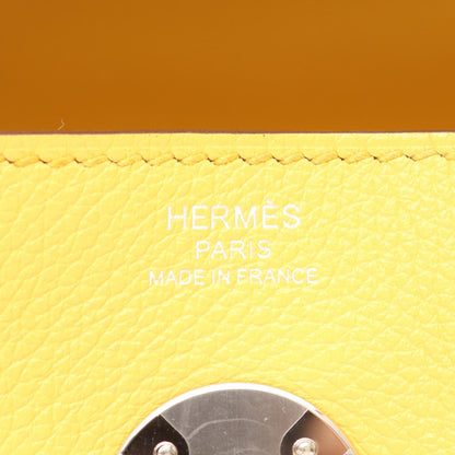 HERMES Lindy 26 Yellow Shoulder Bag