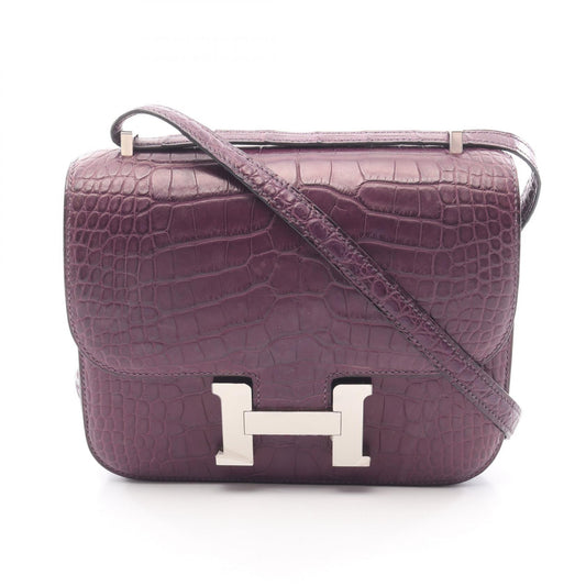 HERMES Constance 3 Mini Shoulder Bag Purple