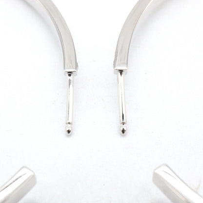CARTIER Diamond Hoop Earrings White Gold