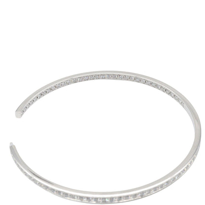 CARTIER Diamond Hoop Earrings White Gold