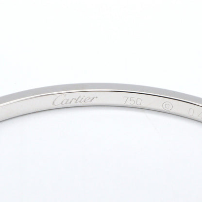 CARTIER Diamond Hoop Earrings White Gold