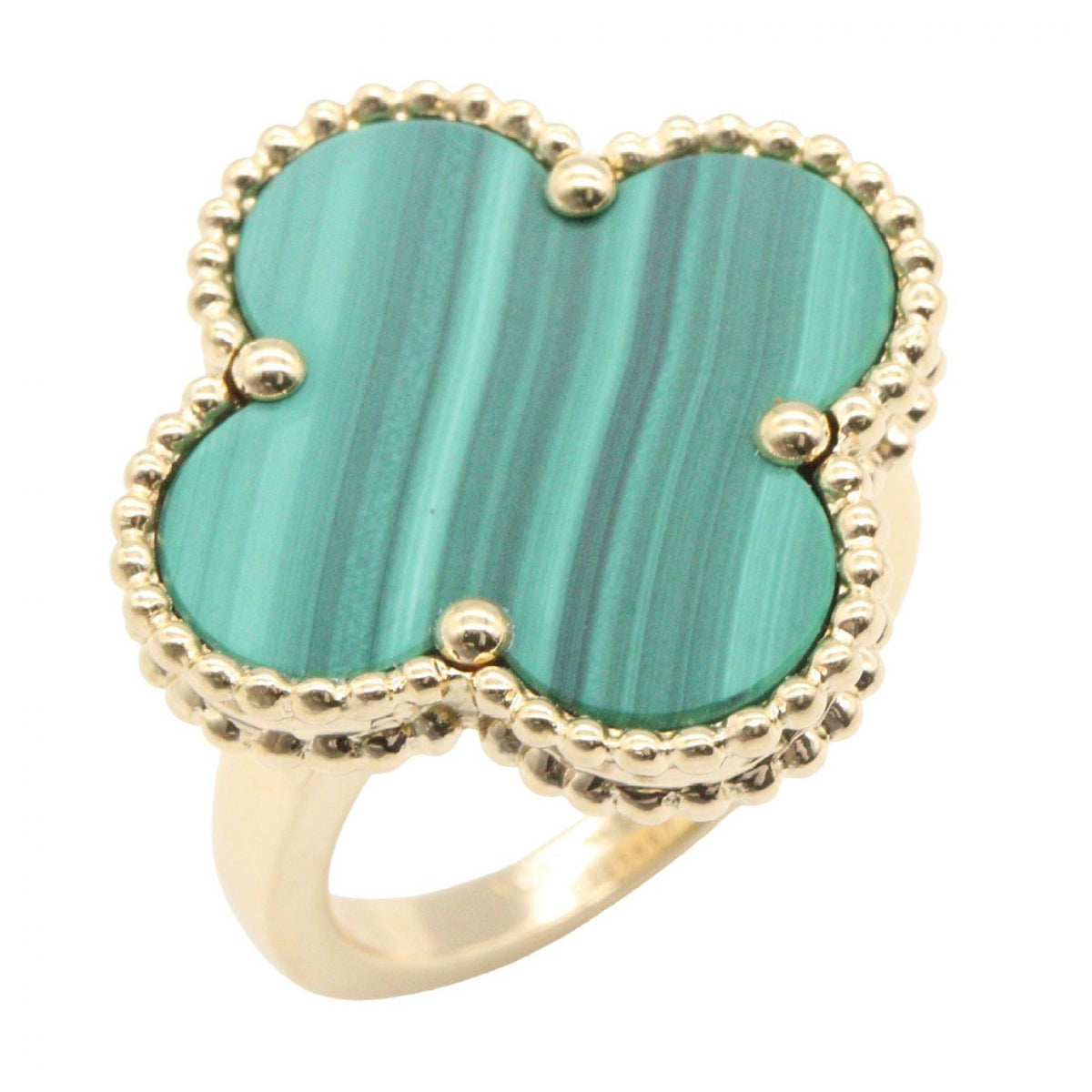 Van Cleef & Arpels Magic Alhambra Malachite Ring Size JP 7.5