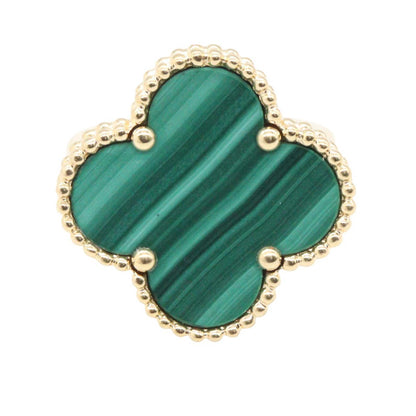 Van Cleef & Arpels Magic Alhambra Malachite Ring Size JP 7.5