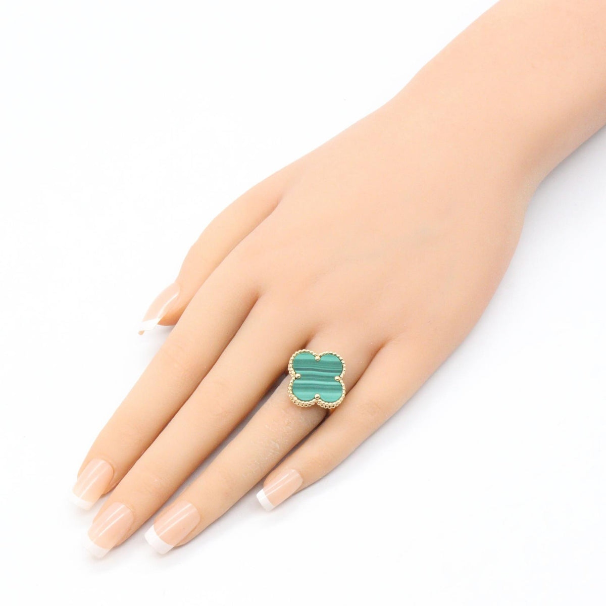 Van Cleef & Arpels Magic Alhambra Malachite Ring Size JP 7.5