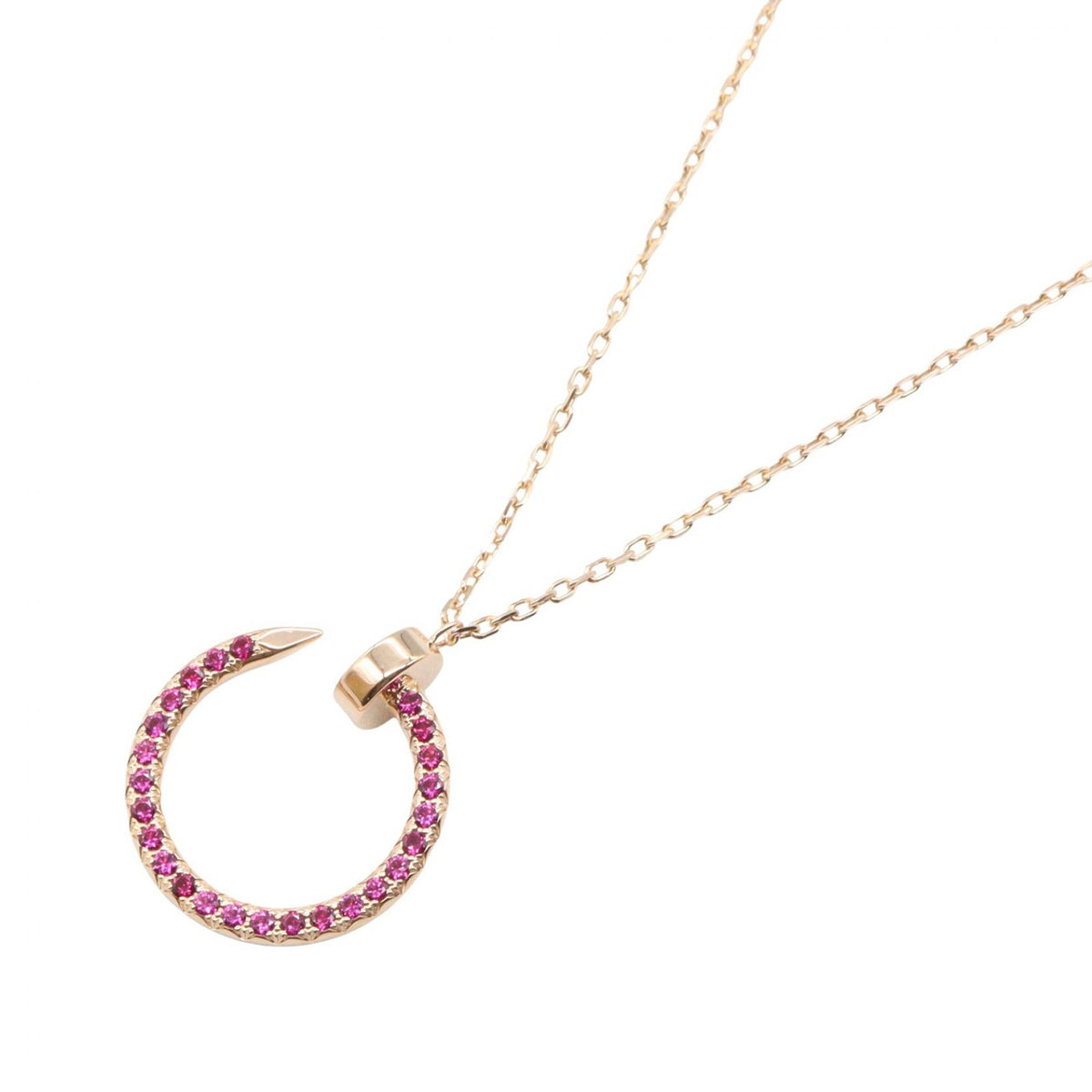 CARTIER Juste un Clou Ruby K18PG Necklace