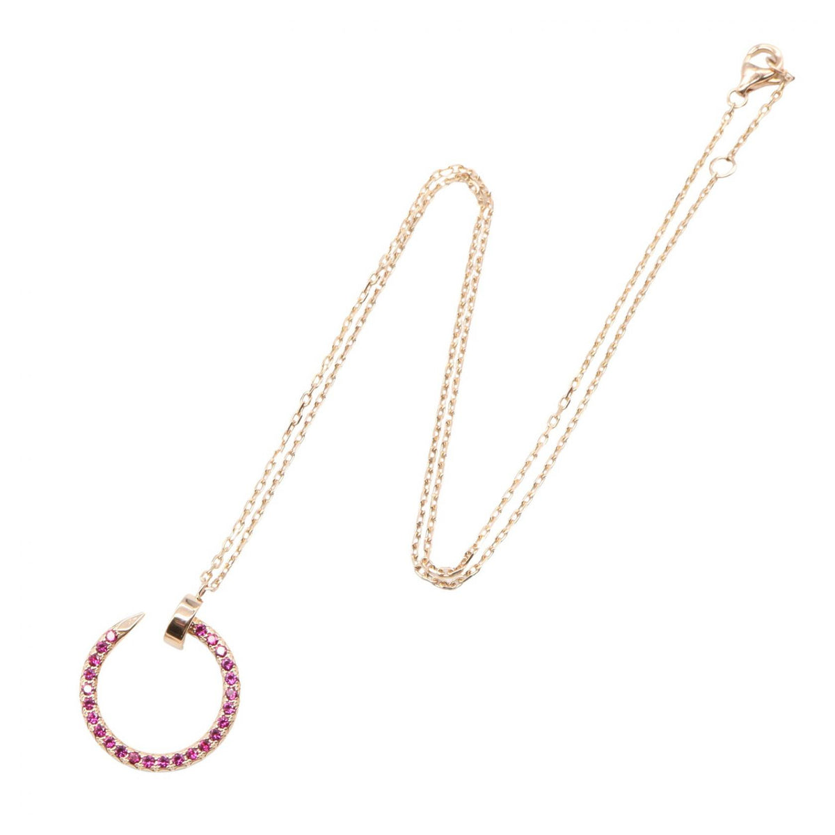 CARTIER Juste un Clou Ruby K18PG Necklace
