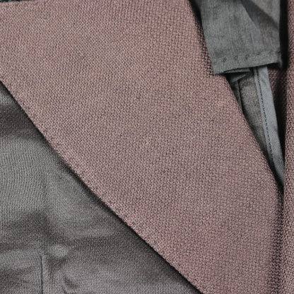 DOLCE & GABBANA Silk Blazer Brown Size 48