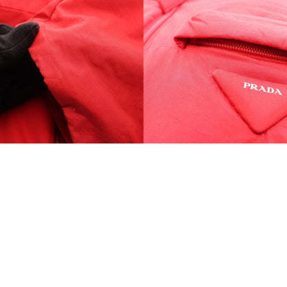 PRADA Down Jacket Red Cotton Size 36