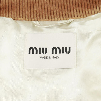Miu Miu Denim Jacket Blue Cotton Size 38
