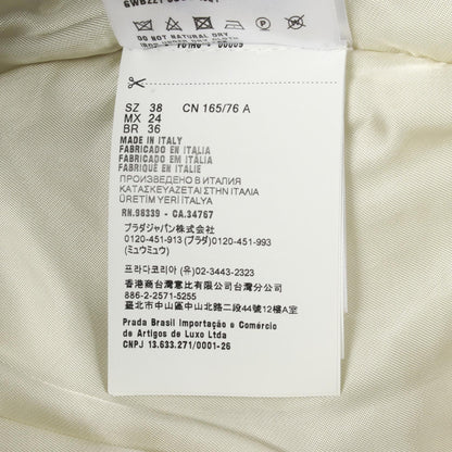 Miu Miu Denim Jacket Blue Cotton Size 38