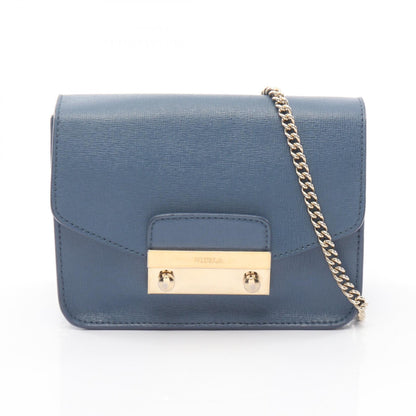 Furla Metropolis Mini Leather Bag Blue