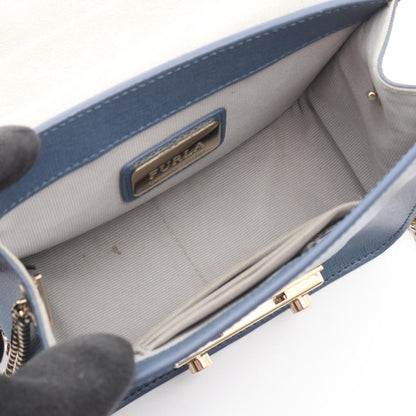 Furla Metropolis Mini Leather Bag Blue