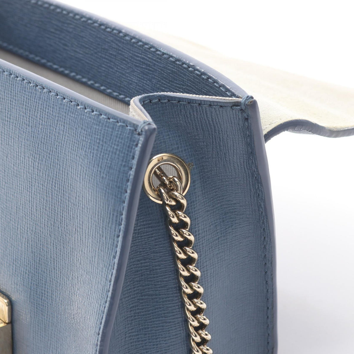 Furla Metropolis Mini Leather Bag Blue
