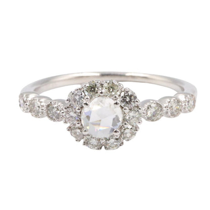 JEWELRY K18WG Diamond Ring Size JP 10.5