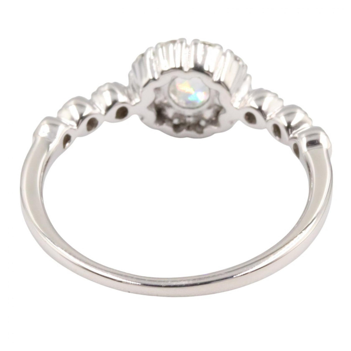 JEWELRY K18WG Diamond Ring Size JP 10.5