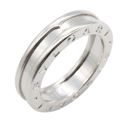 BVLGARI B-zero1 Ring K18WG White Gold Silver Size JP 8.5