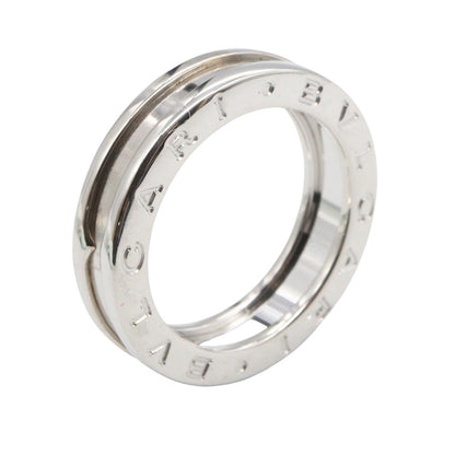 BVLGARI B-zero1 Ring K18WG White Gold Silver Size JP 8.5
