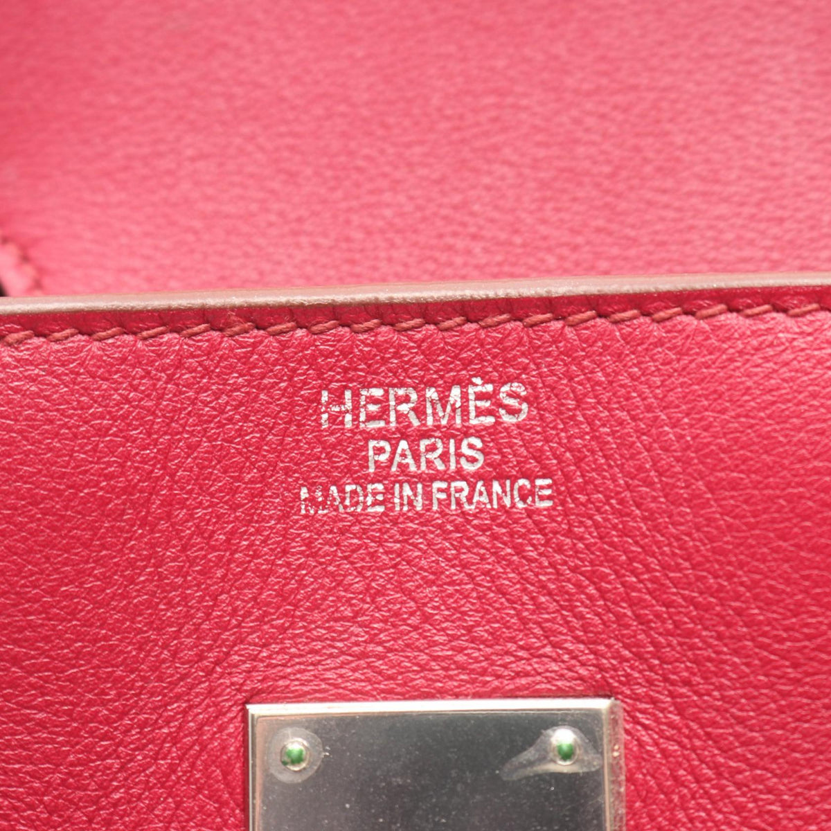 HERMES Birkin 35 Veau Swift Handbag Ruby