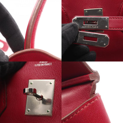 HERMES Birkin 35 Veau Swift Handbag Ruby